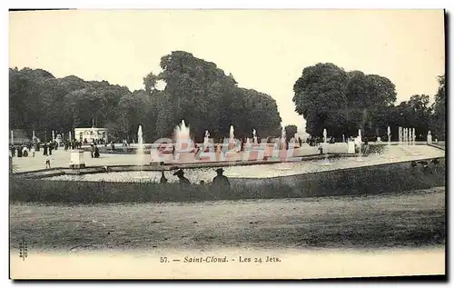 Cartes postales Parc de Saint Cloud Les 24 jets