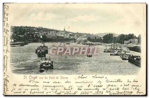 Cartes postales Saint Cloud Vue du Pont de Sevres