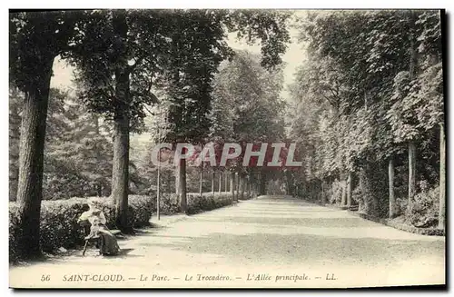 Cartes postales Parc de Saint Cloud Le Trocadero L Allee Principale