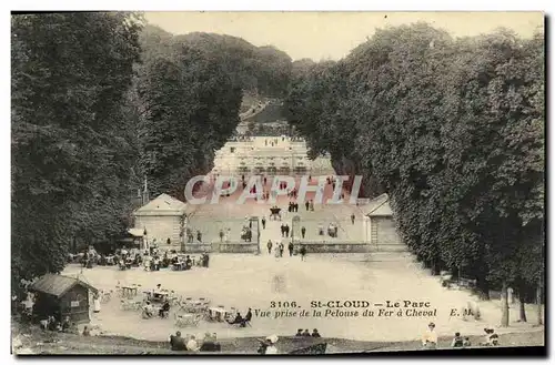 Ansichtskarte AK Parc de Saint Cloud Le Parc Vue Prise de La Pelouse Du Fer a Cheval