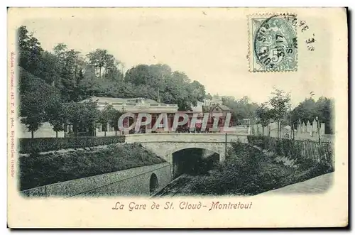 Cartes postales Parc de Saint Cloud La Gare de Montretout