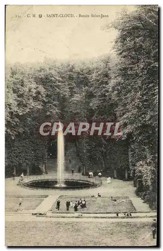 Cartes postales Parc de Saint Cloud Bassin Saint jean