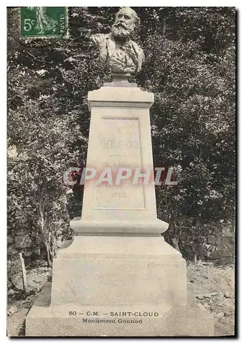 Ansichtskarte AK Parc de Saint Cloud Monument Gounod