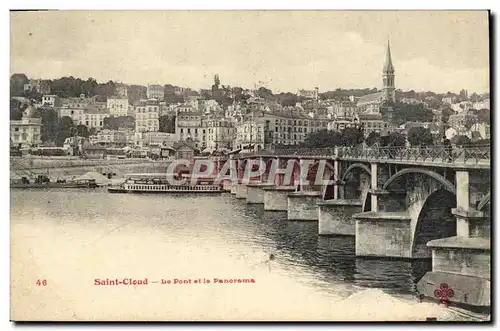 Cartes postales Saint Cloud Le Pont et le Panorama