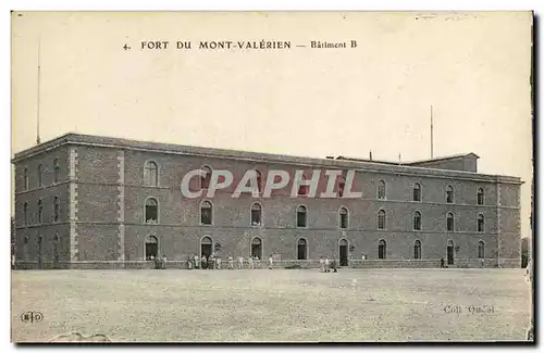 Cartes postales Fort du Mont Valerien Batiment B Militaria