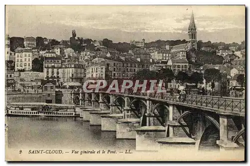 Ansichtskarte AK saint Cloud Vue Generale et le Pont