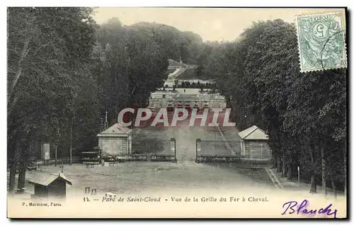 Cartes postales Saint Cloud Vue de la Grille du Fer a Cheval