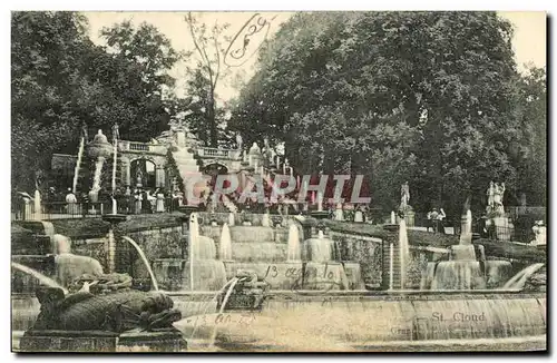 Cartes postales Saint Cloud Grandes Eaux Cascade