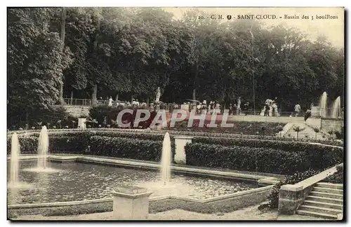 Cartes postales Saint Cloud Le Bassin des 3 Bouillons