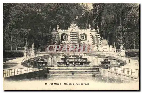 Cartes postales Saint Cloud Cascade Vue de Face