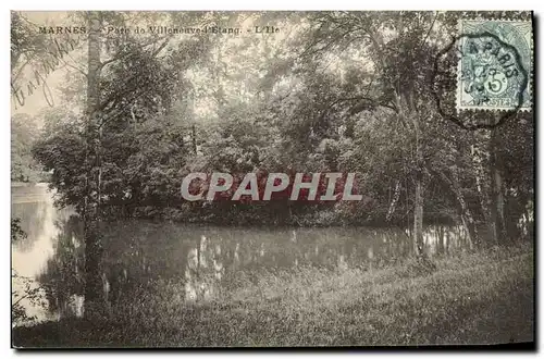 Cartes postales Marnes parc de Villeneuve l etang