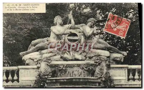Cartes postales Saint Cloud Cascade Groupe de la Seine et de la Marne
