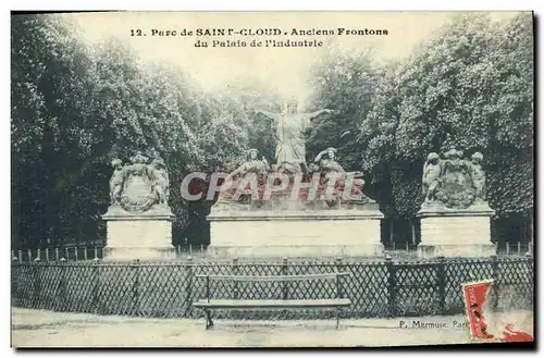 Cartes postales Saint Cloud Anciens Frontons du Palais de L Industrie
