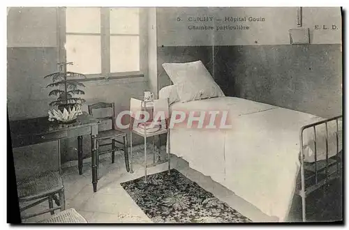 Ansichtskarte AK Clichy Hopital Gouin Chambre particuliere