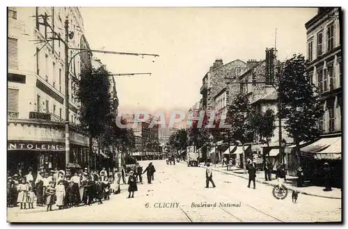 Cartes postales Clichy Boulevard National Enfants