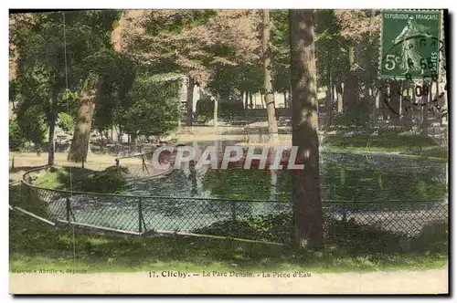 Ansichtskarte AK Clichy Le Parc Denain La Place D Eau