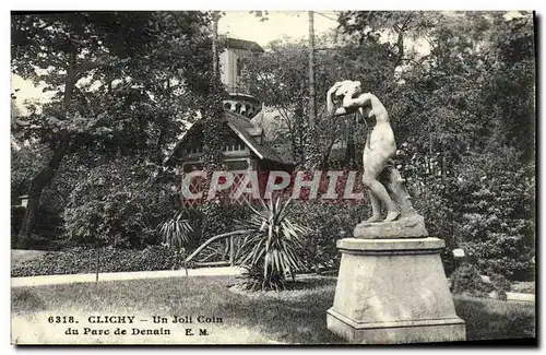 Ansichtskarte AK Clichy Un Joil Coin du Parc de Denain