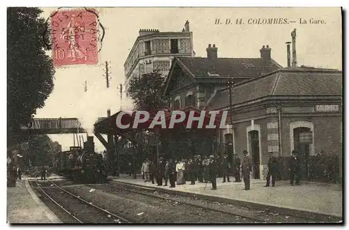 Cartes postales Colombes La Gare Train TOP