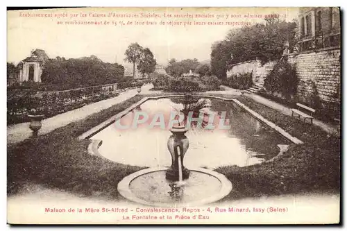 Cartes postales Malson de la Mere St Alfred Convalescance Repos Rue Minard Issy