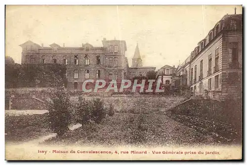 Cartes postales Issy Maison de Convalescence rue Minard Vue Generale prise du jardin
