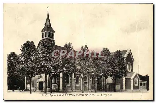 Ansichtskarte AK La Garenne Colombes L Eglise