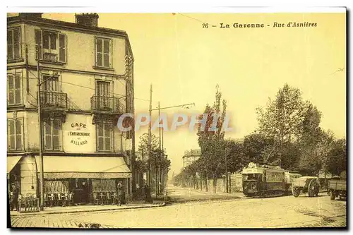REPRO Recto verso La Garenne Rue d Asnieres Rue Kleber prise du boulevard de la Republique