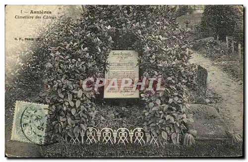 Cartes postales Asnieres Cimetiere des Chiens