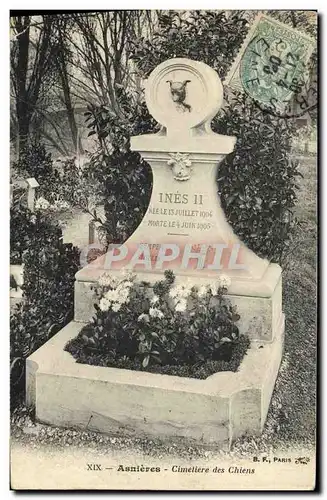 Cartes postales Asnieres Cimetiere des Chiens