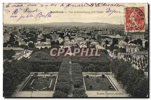 Ansichtskarte AK Asnieres Vue Panoramique Cote Ouest