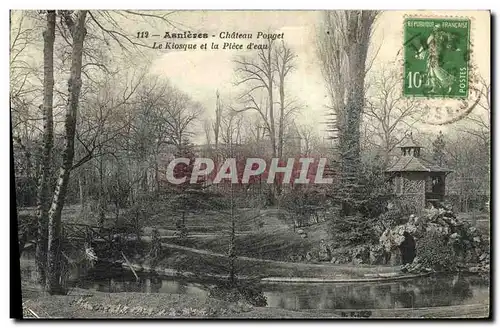 Ansichtskarte AK Asnieres Chateau Pouget Le Kiosque et la Piece d eau