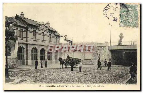 Cartes postales Levallois Perret La Gare de Clichy Levallois