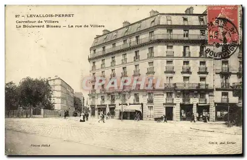 Cartes postales Levallois Perret Carrefour de Villiers Le boulevard Bineau La Rue de villiers