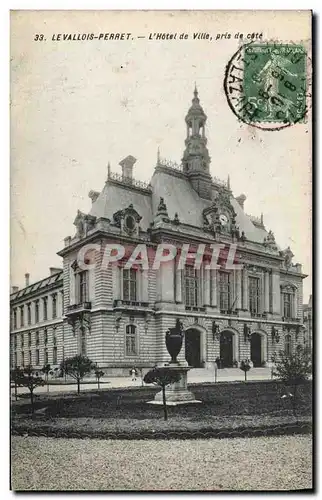 Cartes postales Levallois Perret L Hotel de Ville pris de cote