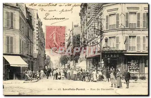 Ansichtskarte AK Levallois Perret Rue de Cormeille Tabac