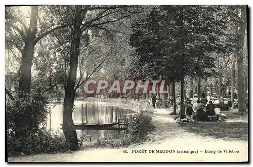 Cartes postales Foret de Meudon Etang de Villebon