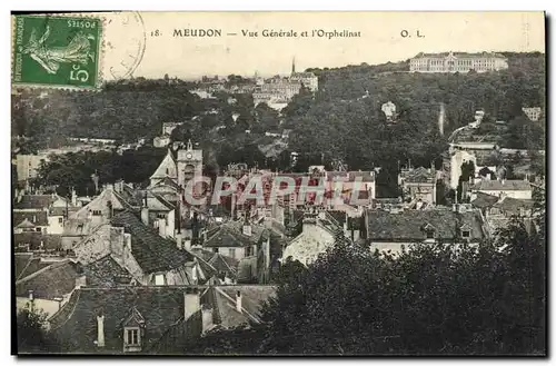 Cartes postales Meudon Vue Generale et l Orphelinat