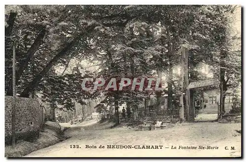 Cartes postales Bois de Meudon Clamart La Fontaine Ste Marie Restaurant