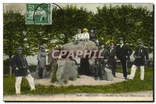 Cartes postales Meudon Le Menhir du Parc de l Observatoire