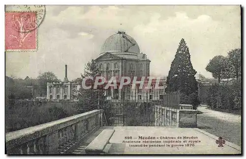 Cartes postales Meudon chateau de Meudon Observatoire Ancienne residence imperiale et royale
