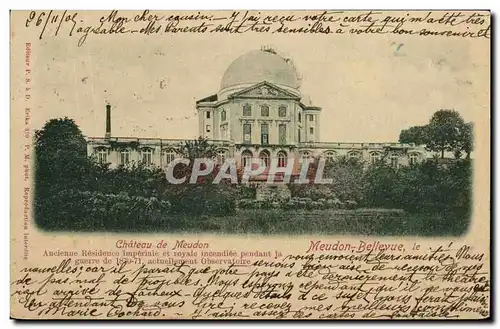 Cartes postales Chateau de Meudon Meudon Bellevue Observatoire