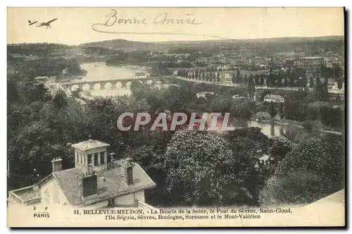 Cartes postales Bellevue Meudon La Boucle de la Seine