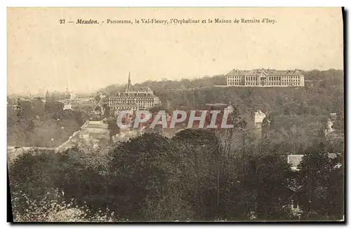 Cartes postales Meudon Panorama le Val Fleury l Orpheliant et la Maison de Retraite d Issy