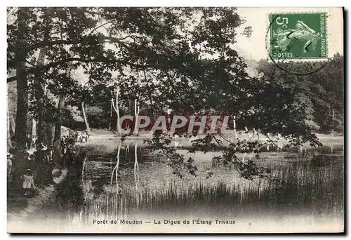 Cartes postales Foret de Meudon La Digue de l Etang Trivaux