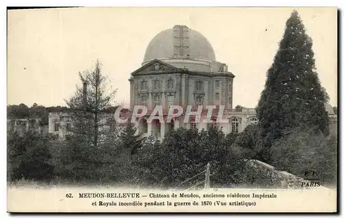 Cartes postales Meudon Bellevue Chateau de Meudon Obervatoire
