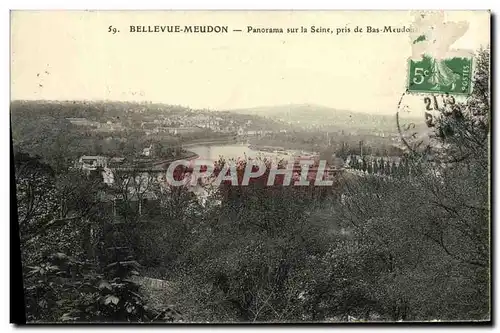 Ansichtskarte AK Bellevue Meudon Panorama sur la Seine pris de Bas Meudon