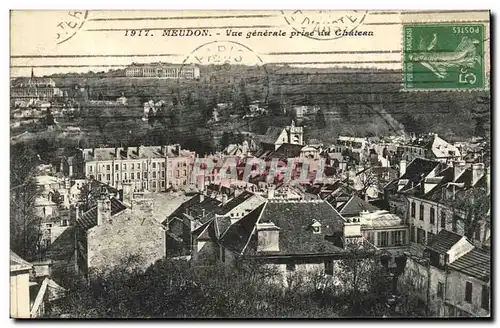 Cartes postales Meudon Vue generale prise du Chateau