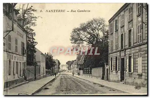 Cartes postales moderne Nanterre Rue Gambetta Hotel meuble