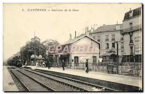 Cartes postales Nanterre Interieur de la Gare Train TOP