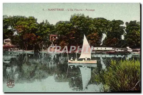 Cartes postales Nanterre L iie Fleurie Paysage