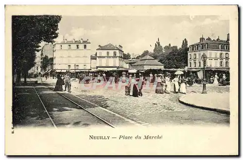 Cartes postales Neuilly Sur Seine Place du Marche